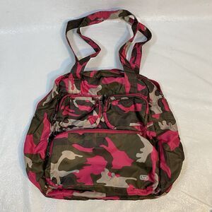 Lug Puddle Jumper Carry All Travel Tote Pink Camo